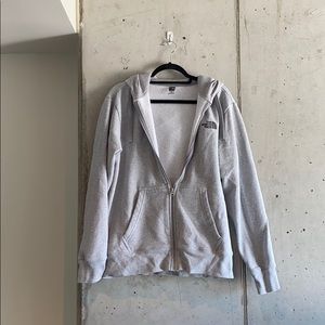 Men’s Gray North Face Hoodie Jacket | Size M